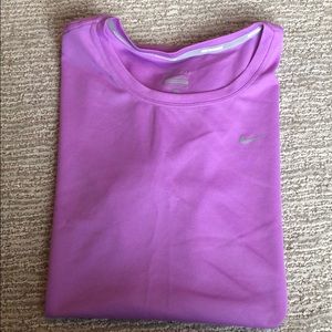 Purple bike running t shirt